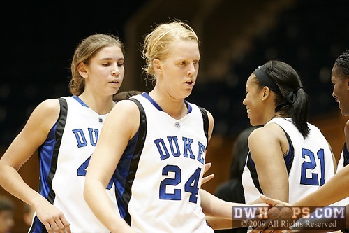 Postgame handshakes as Duke defeated the Practice Team 110-43 -  - 