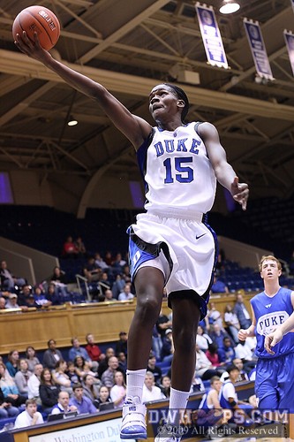 Bridgette Mitchell was outstanding in the scrimmage including this moment -  - 