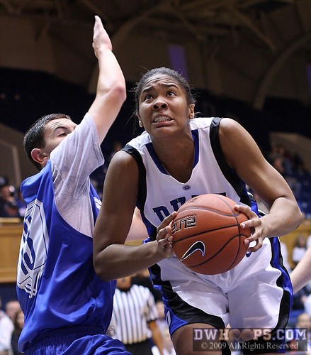 Krystal Thomas makes a move in the lane -  - 