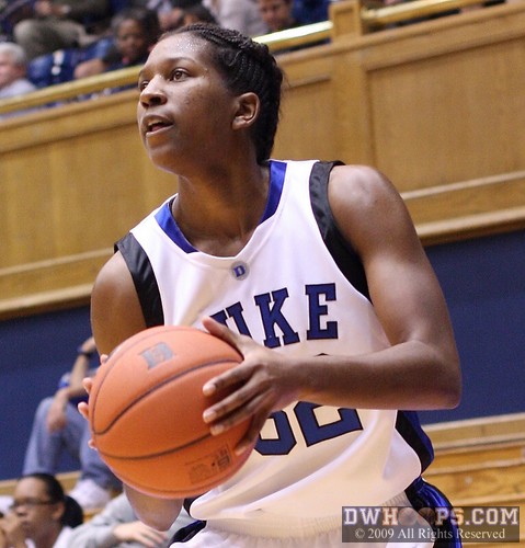 Alexis Rogers readies for a three point shot -  - 