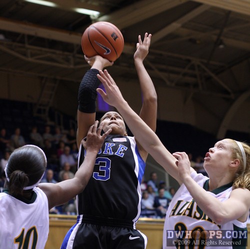 Shay Selby, still shaking off some rust from injury and illness, tries to finish the break. -  - 