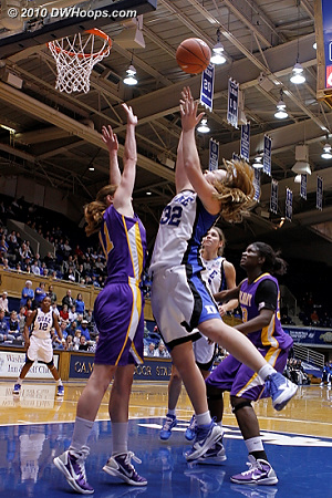 Tricia Liston was not afraid to go inside, a career high resulted.