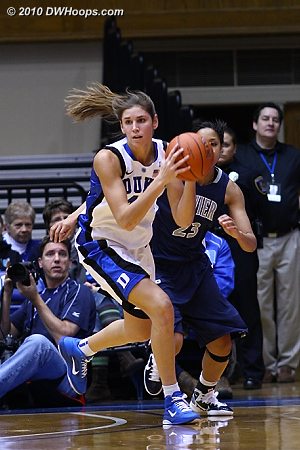 Allison Vernerey had a nose for the ball tonight; this was the first of her five steals.