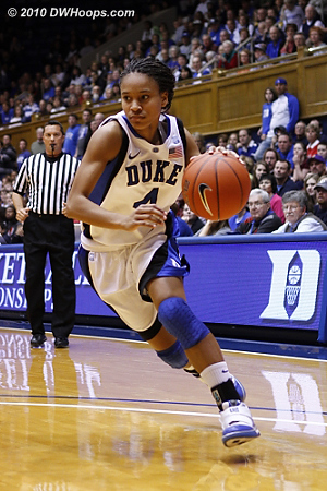 Chloe Wells drives towards the paint.