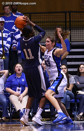 Tough D from Vernerey helped to slow Harris' scoring pace