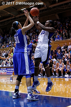 A tipped Chelsea Gray shot magically found the basket for a 50-48 Duke lead (1st of 3)  - Duke Tags: #12 Chelsea Gray 