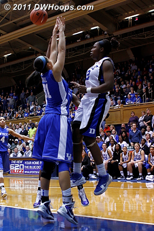 A tipped Chelsea Gray shot magically found the basket for a 50-48 Duke lead (2nd of 3)  - Duke Tags: #12 Chelsea Gray 