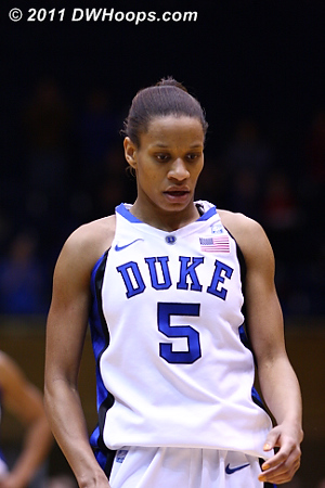 Jasmine hit three of four free throws to cap Duke's 54-48 win.  - Duke Tags: #5 Jasmine Thomas 