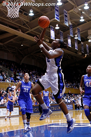 Gray's layup put Duke back in front, 18-17.  - Duke Tags: #12 Chelsea Gray 
