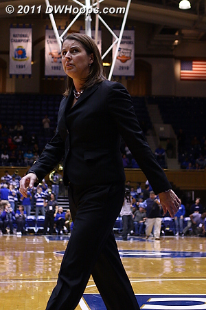 Despite the late run, Coach P was not happy with Duke's first half performance.