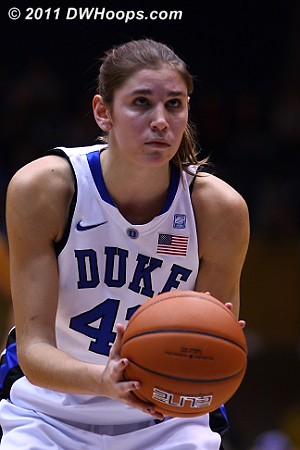 Vernerey missed both shots.  - Duke Tags: #43 Allison Vernerey 