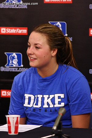 Tricia Liston had twelve points, all of them timely scores.  - Duke Tags: #32 Tricia Liston 