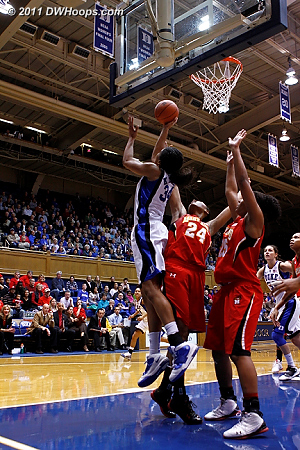 Krystal Thomas reverse layup (members see 3 more frames)  - Duke Tags: #34 Krystal Thomas 