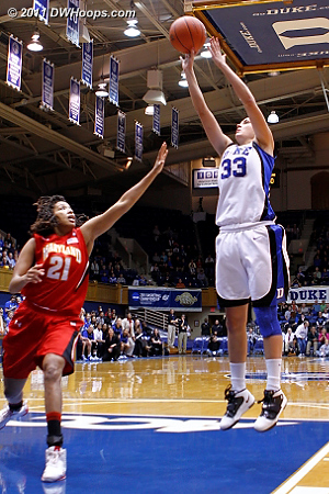 Haley Peters started and scored Duke's first basket  - Duke Tags: #33 Haley Peters 