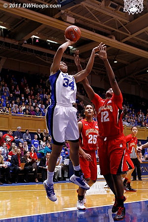 Krystal ties it at 27  - Duke Tags: #34 Krystal Thomas 
