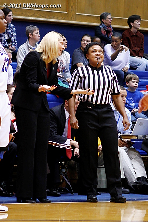 Coach Frese discusses a call with Bonita Spence  