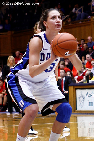 Haley on the stripe, pulling Duke to within one.  - Duke Tags: #33 Haley Peters 