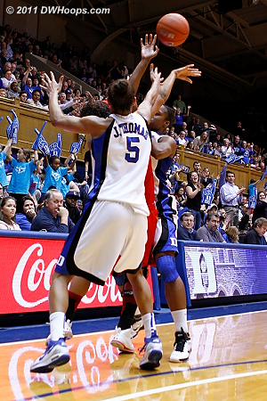 Making some baskets gave Duke more opportunities to press and trap.  