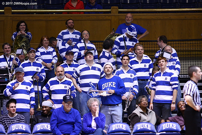 Hooray for the Duke Alumni Band - great job tonight!  - Duke Tags: Duke Pep Band 