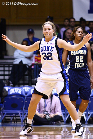 Tricia Liston on defense