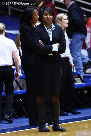 The stylish Coach Stafford-Odom.  - Duke Tags: Trisha Stafford-Odom 