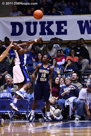 A five second call on the Jackets gives the ball back to Duke.  - Duke Tags: #12 Chelsea Gray 