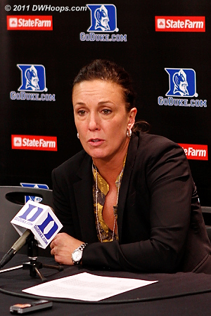 Coach Joseph in the Duke media room: 