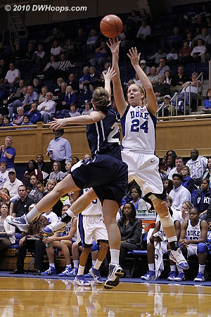Scheer hits another basket as Duke pulls away.  - Duke Tags: #24 Kathleen Scheer 