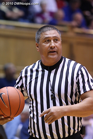 Referee Bryan Enterline.  