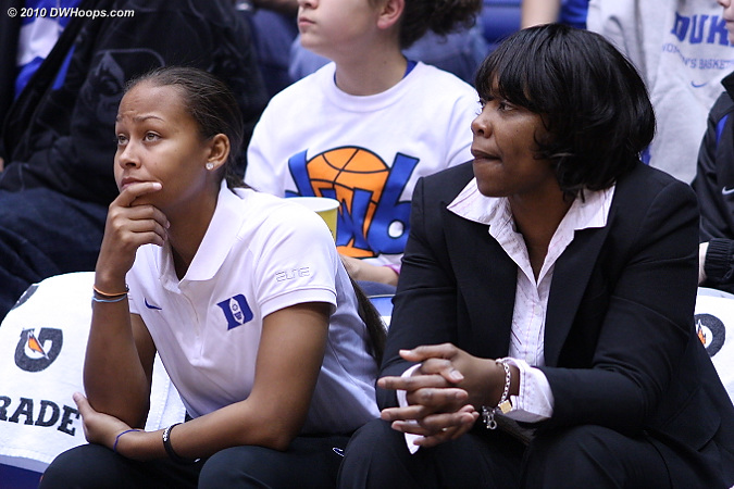 Shay Selby contemplates what might have been after what would have been her first career start was nixed by a groin injury suffered in practice.  - Duke Tags: #3 Shay Selby, Trisha Stafford-Odom 