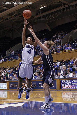 Back-to-back hoops from Scheer and Wells put the game out of reach.  - Duke Tags: #4 Chloe Wells 