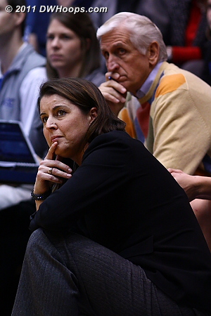 Coach P and Al Brown on the sideline as Duke is back on the line already.