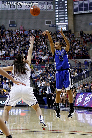 Jas still shooting  - Duke Tags: #5 Jasmine Thomas 
