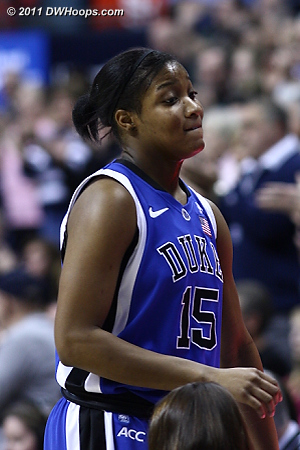 Richa exits with some disappointment  - Duke Tags: #15 Richa Jackson 