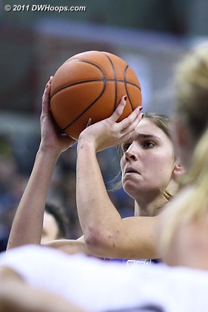 Vernerey made one of the two free throws and Duke trailed 23-4  - Duke Tags: #43 Allison Vernerey 