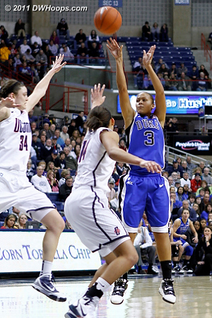 Shay Selby had an open look that clanked, better than some Duke shots in this stretch which didn't even draw iron.  