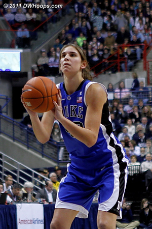 Vernerey was taunted by the UConn with Australian barbs. Guess they didn't do their homework.  - Duke Tags: #43 Allison Vernerey 