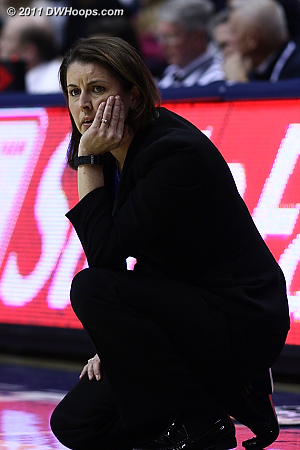 Coach P unhappy on the sideline, and who wouldn't be.  - Duke Tags: Joanne P. McCallie 