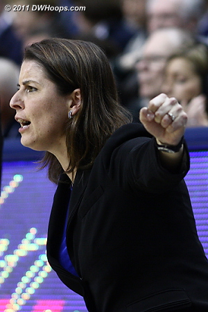 Coach P encourages her team to keep fighting  - Duke Tags: Joanne P. McCallie 