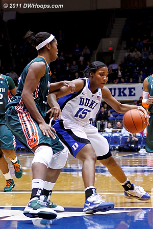 Richa Jackson makes a nice spin move  - Duke Tags: #15 Richa Jackson 