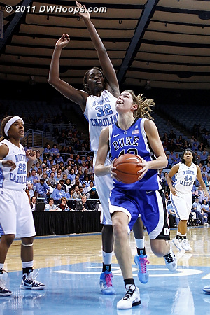 Alli has driven past Rolle into easy layup position
