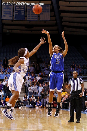 After Duke got a defensive stop, Jas hit this trey to close the gap to 62-60, 36 ticks left
