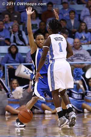 Fierce defense from Jasmine Thomas