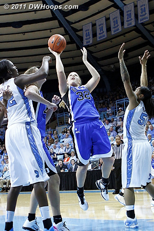 Tricia Liston gets a good look but misses