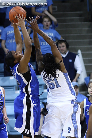 Richa grabs a defensive board just before halftime.