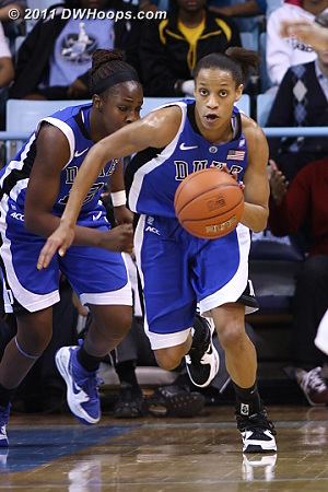 Jas starts the Duke fast break