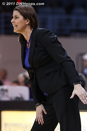 McCallie slaps her thigh to signal where the ball went out off a UNC player, but to no avail.
