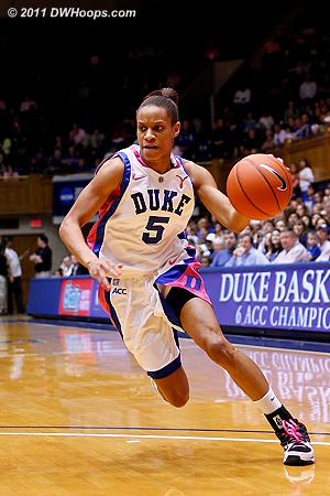 Jas on the bounce  - Duke Tags: #5 Jasmine Thomas 