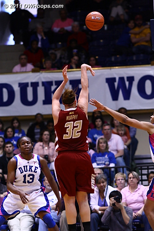 Stefanie Murphy hits a long jumper to tie the game at 25.  