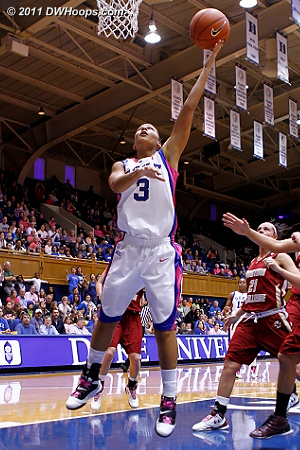 Selby's layup capped an 8-0 Duke run, Devils led 45-38  - Duke Tags: #3 Shay Selby 